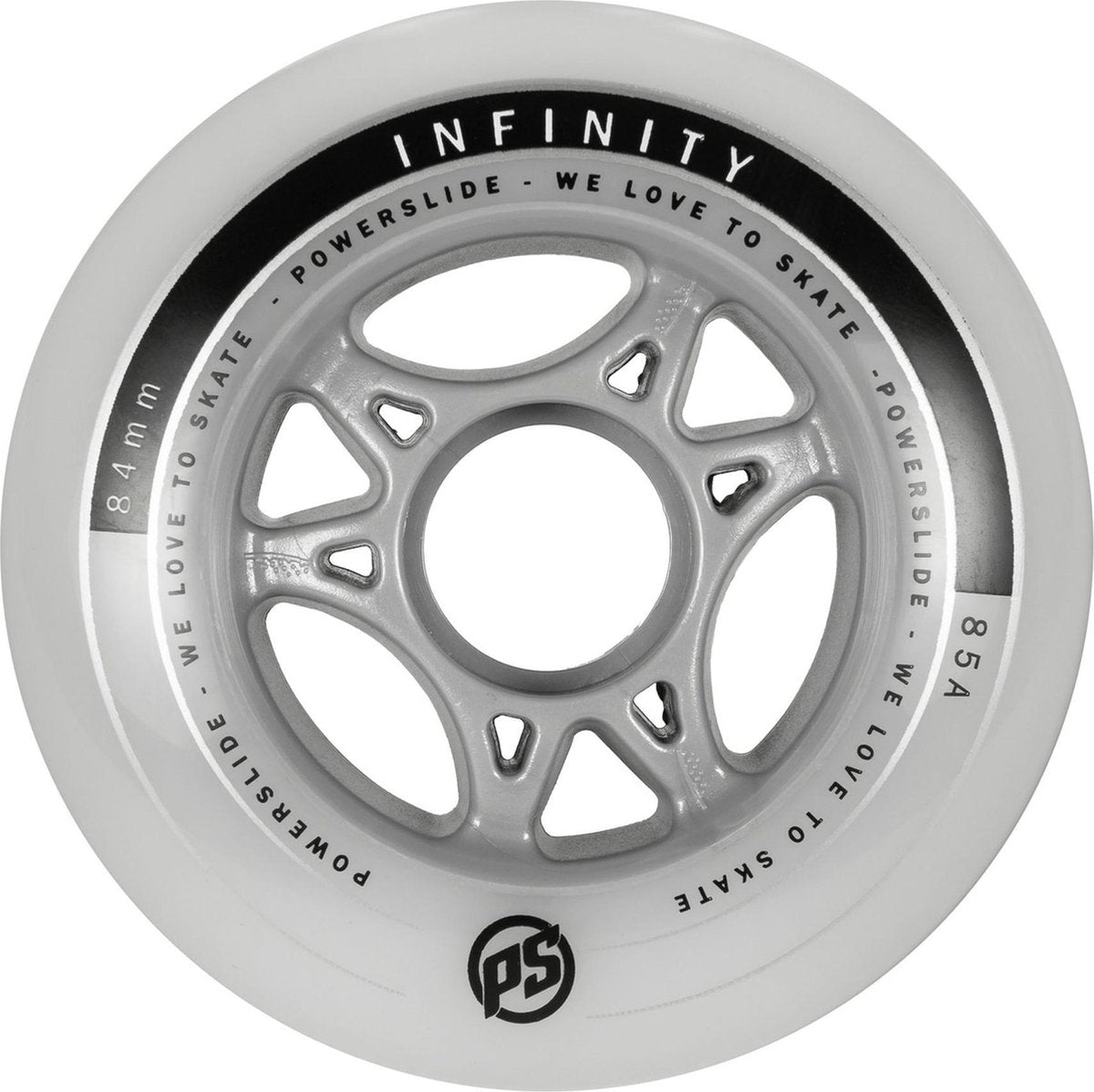 Powerslide Wielen Infinity 84 Mm / 85a 4 Stuks Grijs