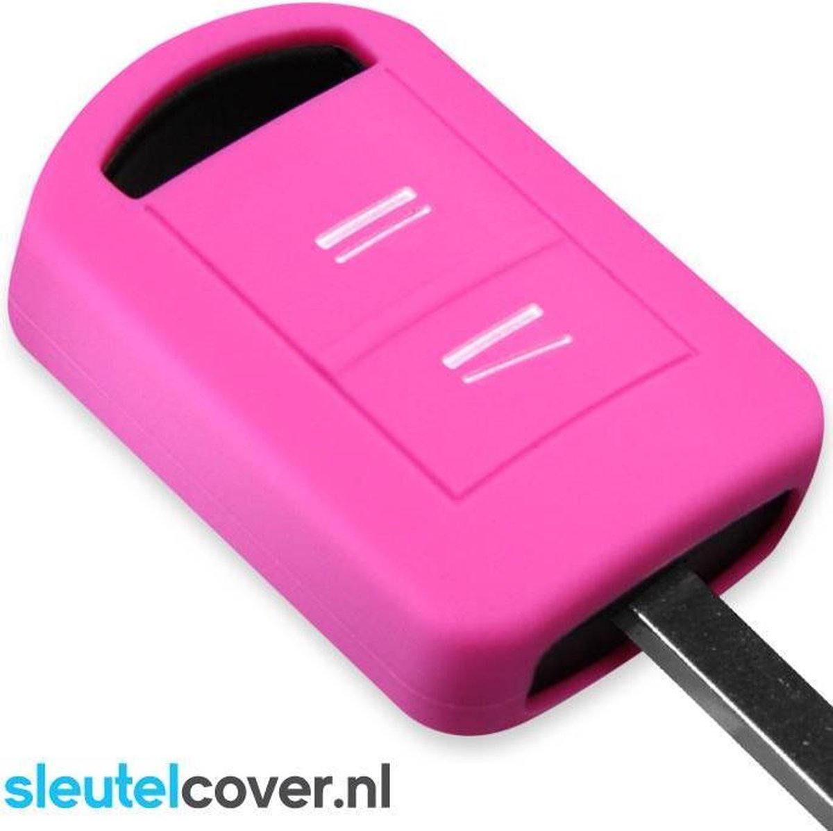 Opel SleutelCover - Roze / Silicone sleutelhoesje / beschermhoesje autosleutel