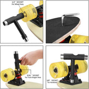 EPIN | Skateboard Tool | T-Tool | T Sleutel | Longboard | Skateboard | Skate Tool | ZWART