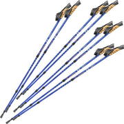4 paar Nordic walking stokken antishock blauw 401981
