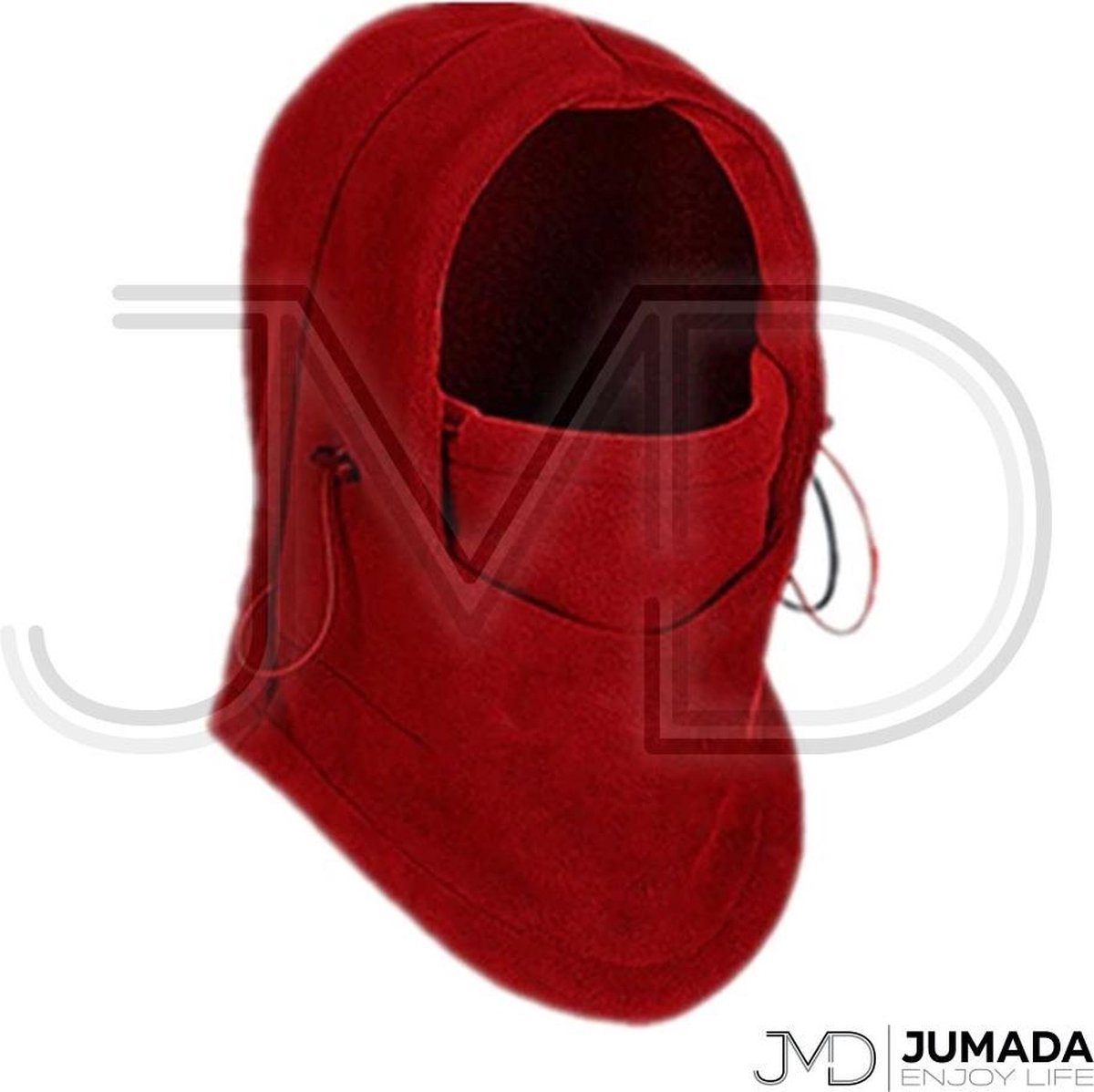 Fleece Bivakmuts - Wintermuts - Motormasker - Balaclava - Wintersport - Unisex - Rood