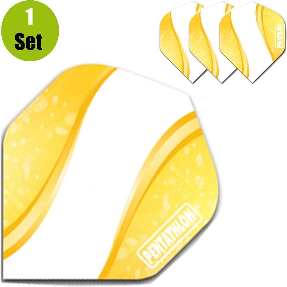 Pentathlon Vizion Spiro Dartflights - Geel- ()
