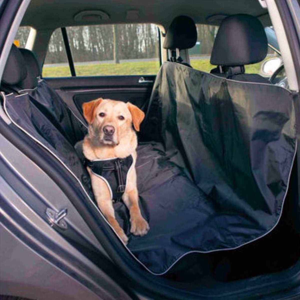 EFLO® Auto Beschermdeken Honden - Comfortabel Polyester Deken - Uitsparingen voor Veiligheidsriem -145x160m