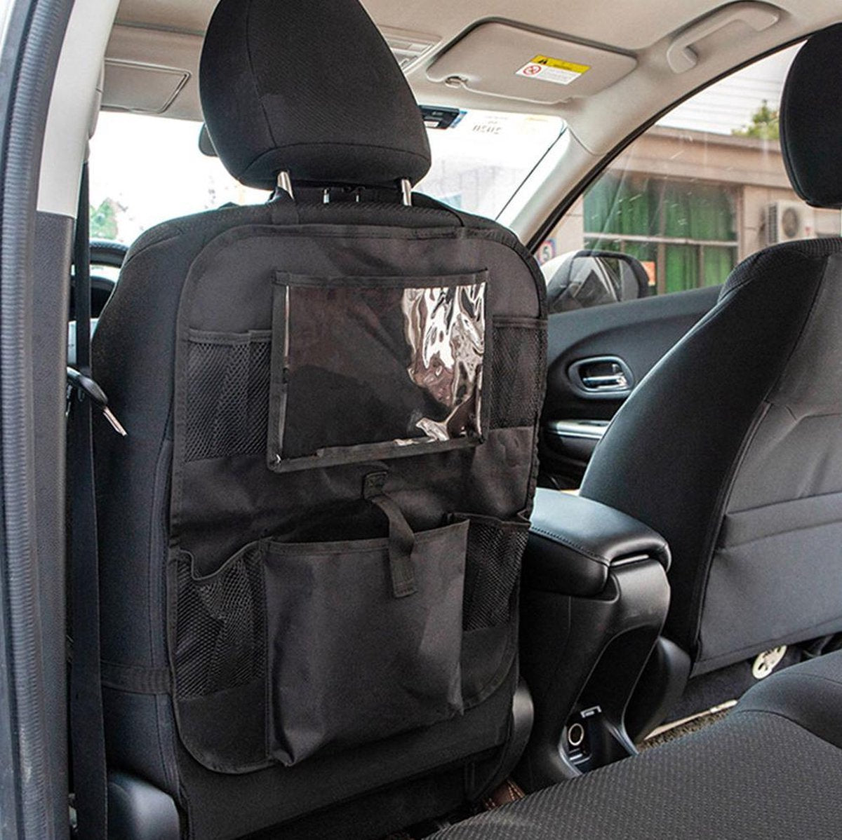 Auto organiser - auto-organiser - zwart - inclusief tabletvak - geschikt voor Ipad