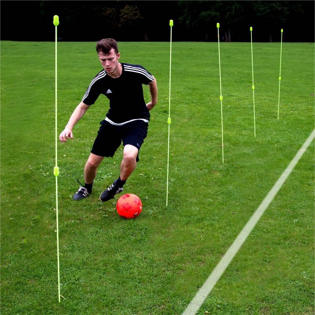 SoccerConcepts Agility stokken - Voetbaltrainer - Set 12x - Voetbal training