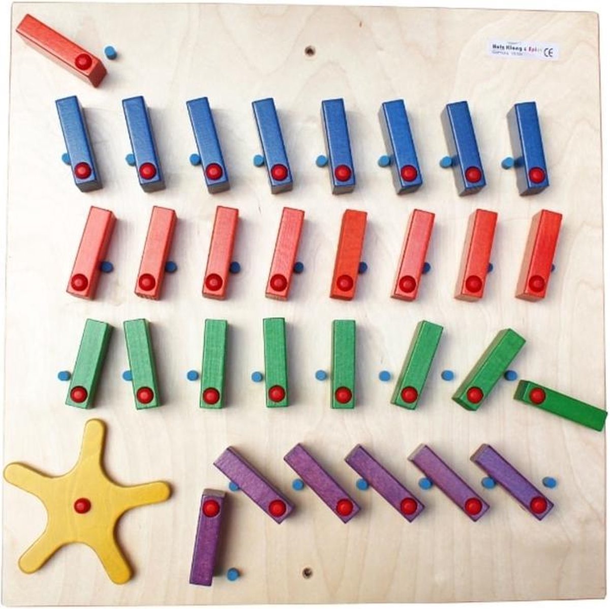 Wandpaneel Domino Vierkant met Wiel