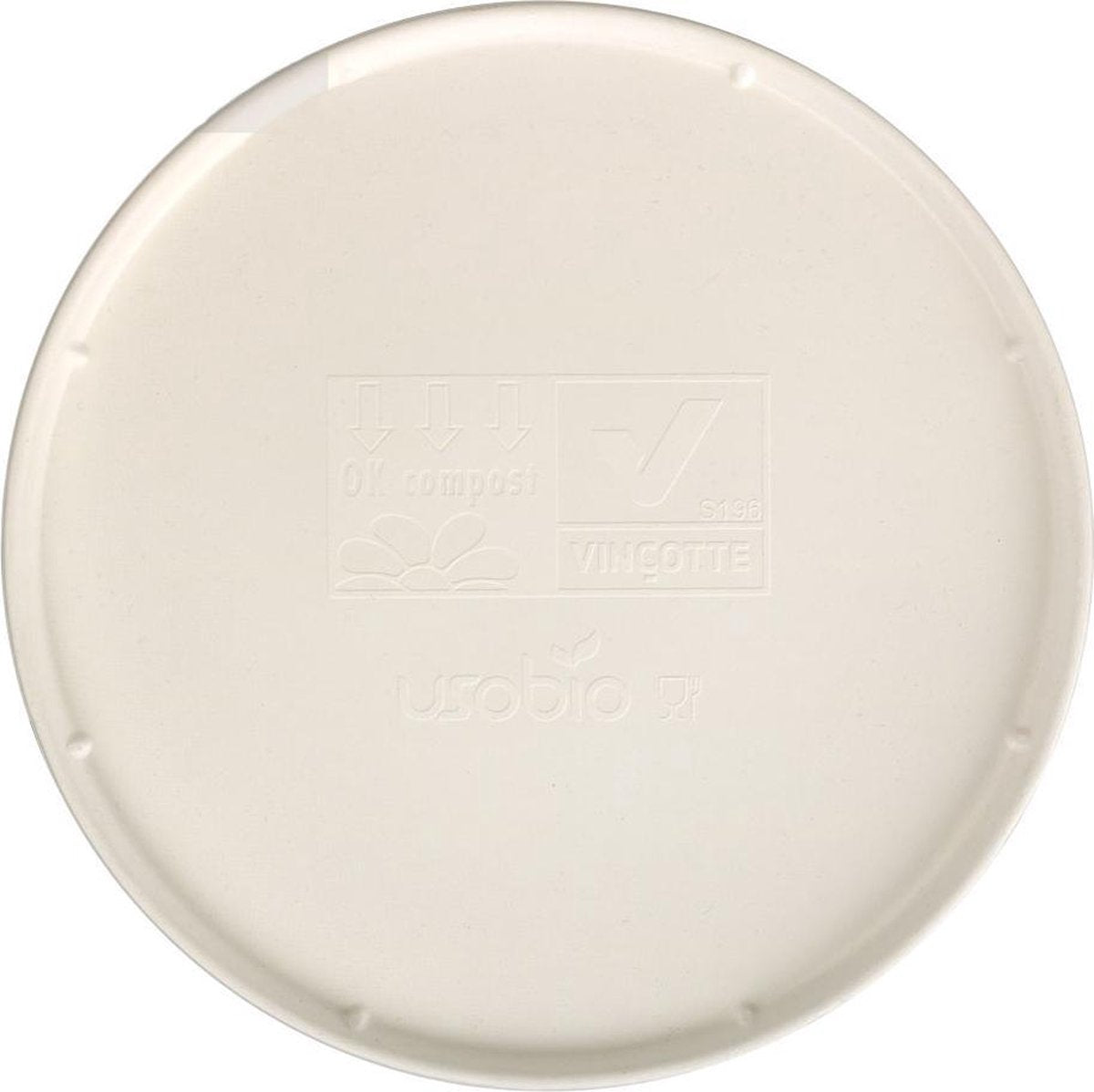 Natural Ware Bagasse wegwerp pizza bord - ø32 cm - 25 Stuks