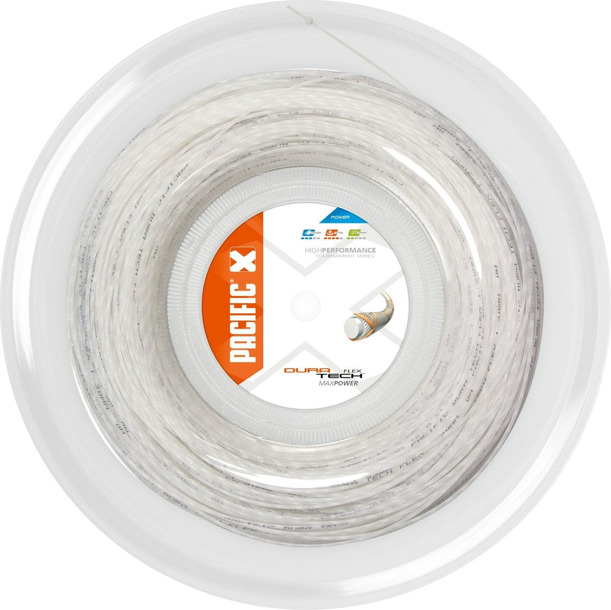 Pacific Dura Tech Flex - Tennissnaren - 1.30mm/ 200m - Wit