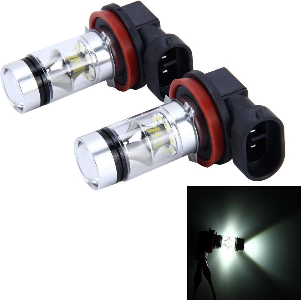 2 STKS H8 / H11 10 W 500LM 6000 K 20SMD-2835 LEDs Auto Mistlampen