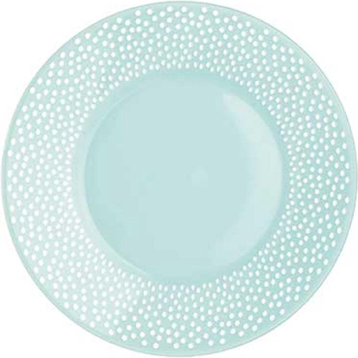 Luminarc Bulla Servies - Dessert Borden - 20cm - Blauw - Glas - (Set van 6) En Yourkitchen E-kookboek - Heerlijke Smulrecepten