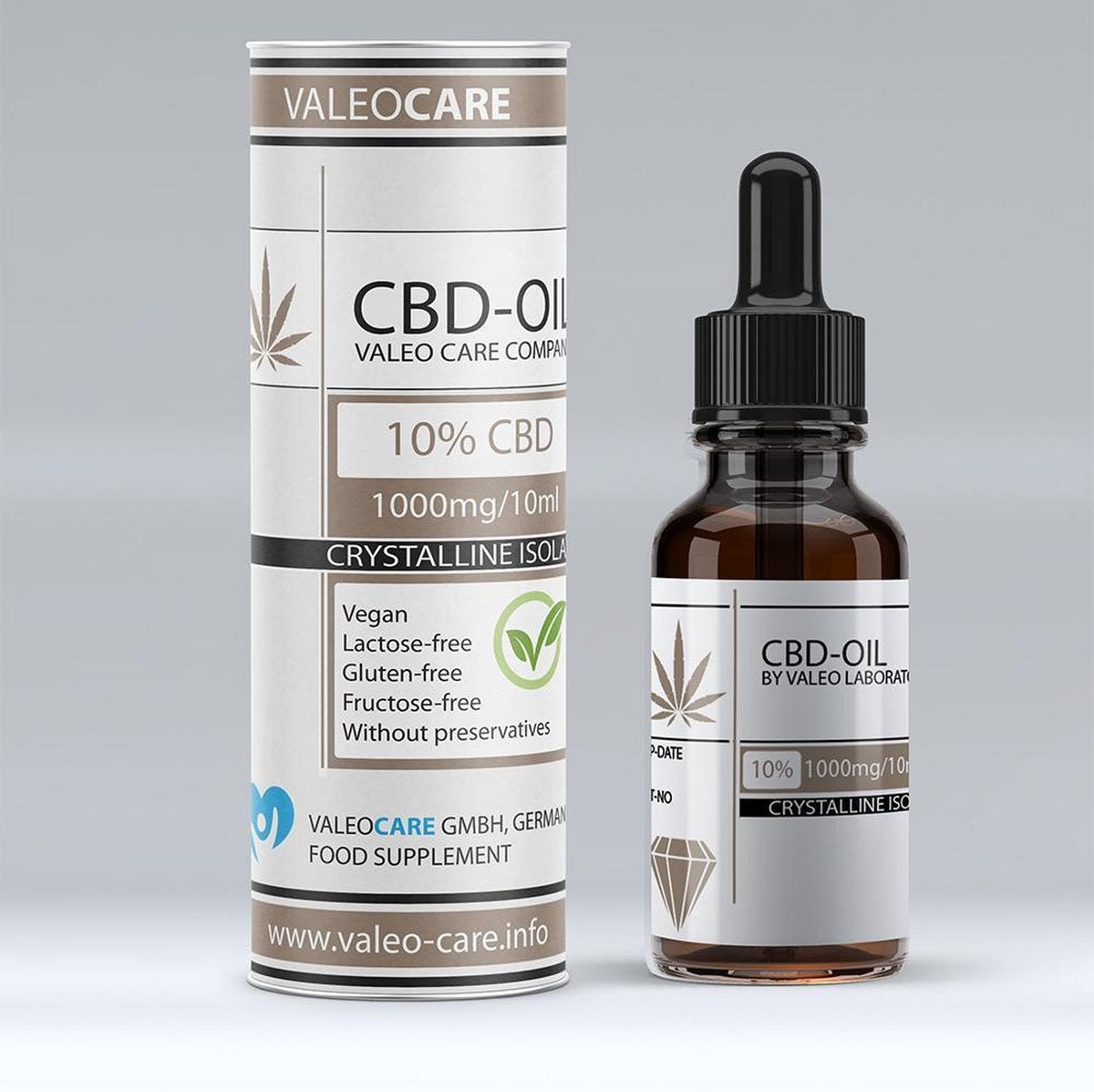 Valeo - Fullspectral Oil - CBD 10% - Hemp Taste