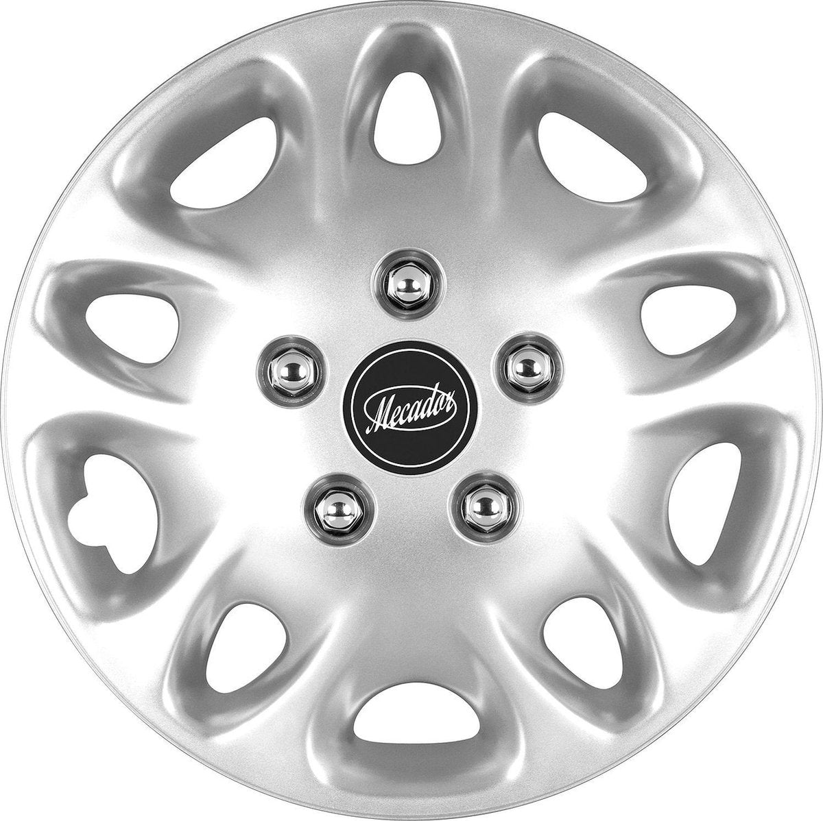 Carpoint Wieldoppen Mecador 14 Inch Abs Zilver Set Van 4