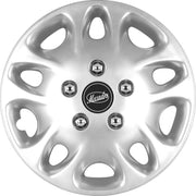 Carpoint Wieldoppen Mecador 14 Inch Abs Zilver Set Van 4