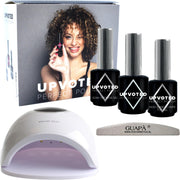 GUAPÀ® Gellak Starterspakket | Nagellamp UV / LED | Blauwe Gel Nagellak | Base- & Top Gel