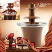 3 laags Chocoladefontein Mini Hot Chocolate Fondue Pot Elektrische Smeltmachine