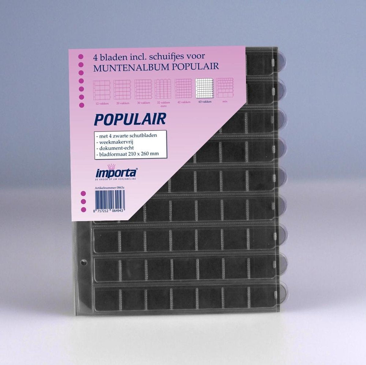 Importa POPULAIR muntbladen incl. schuifjes