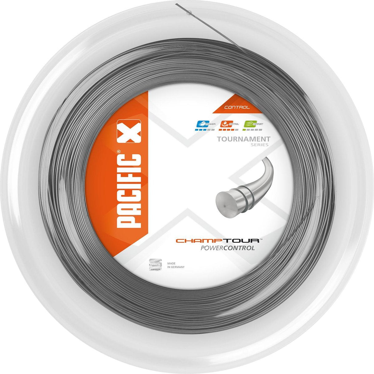 Pacific Poly Champ Tour - Tennissnaren - 1.25mm/ 200m - Zilver