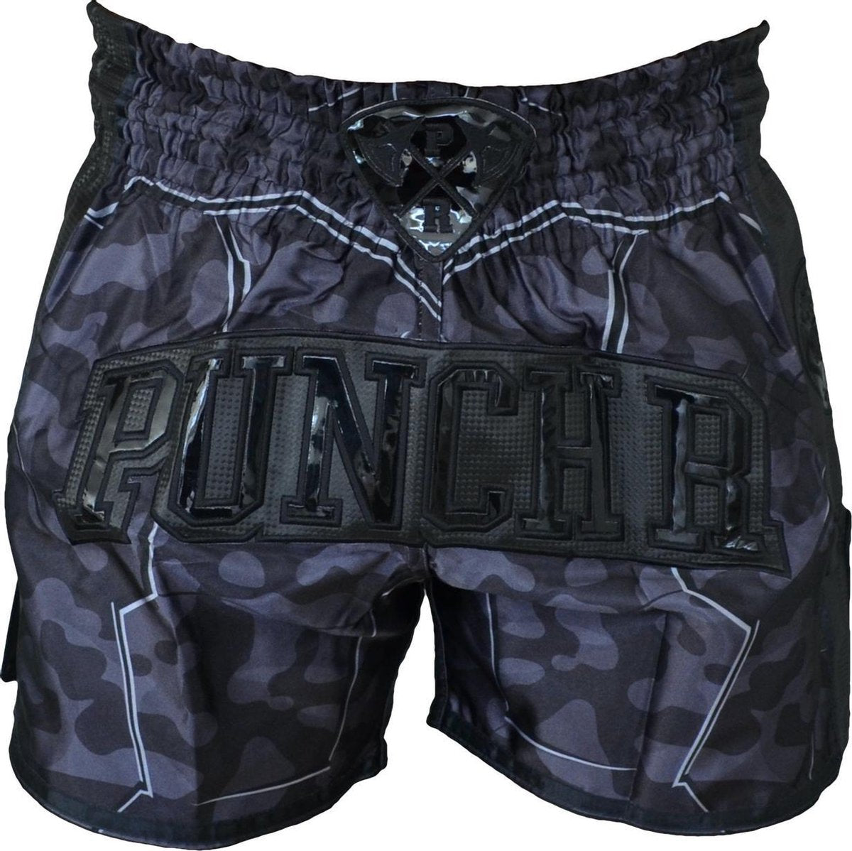 PunchR Kickboks Short Urban Camo Zwart M = Jeans Maat 32