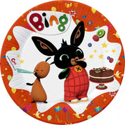 Bing Feestborden Junior 20 Cm Karton Oranje 8 Stuks