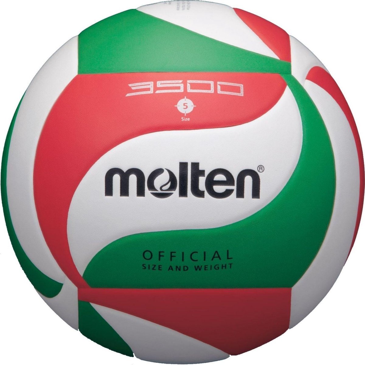 Molten VolleybalKinderen en volwassenen - wit/groen/rood