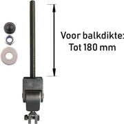 Schommelhaak RVS Openbaar Premium M12 (200mm.) (1 stuk)