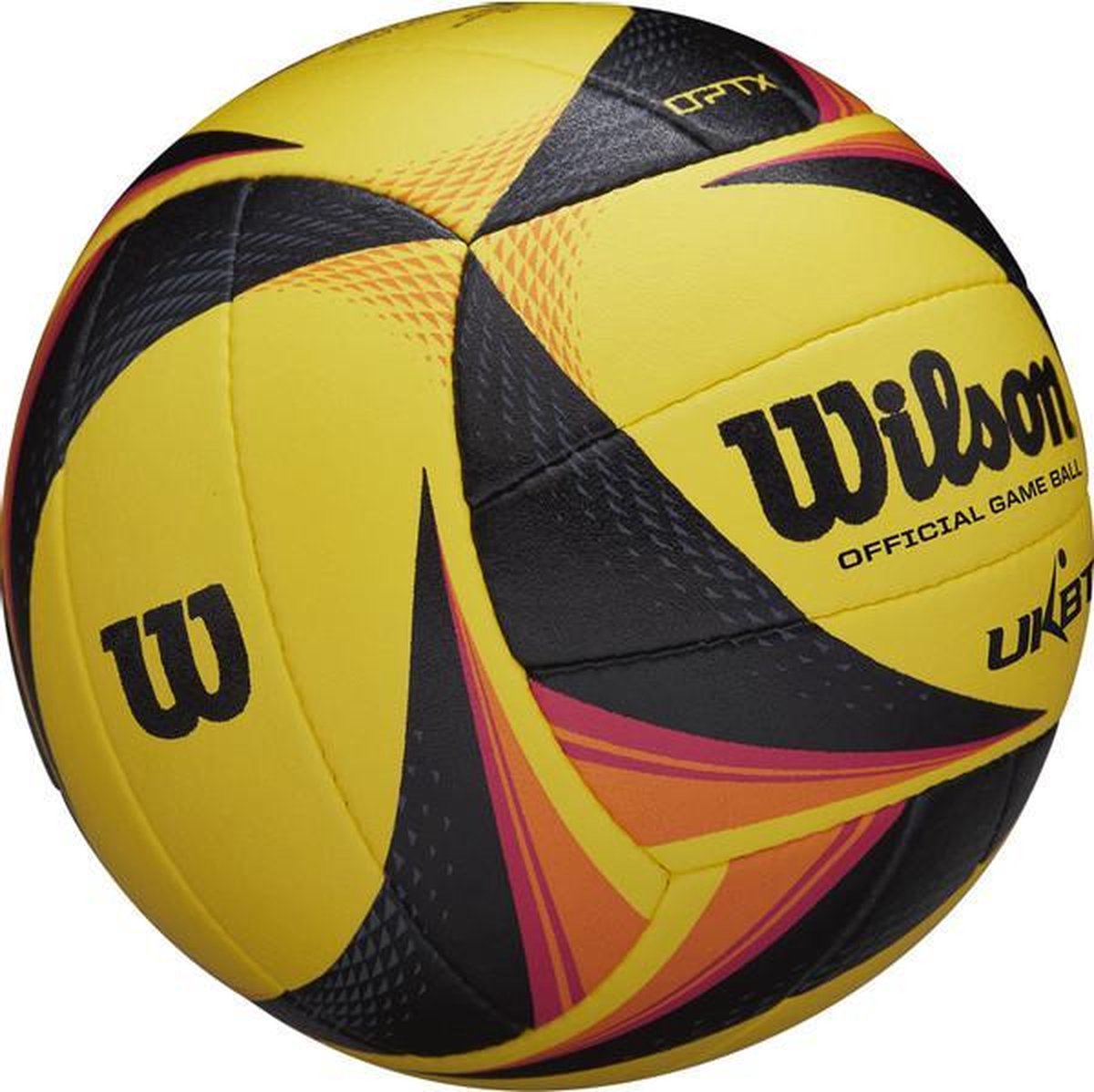 Wilson AVP OPTX Official Beachvolleybal - geel/zwart - maat 5
