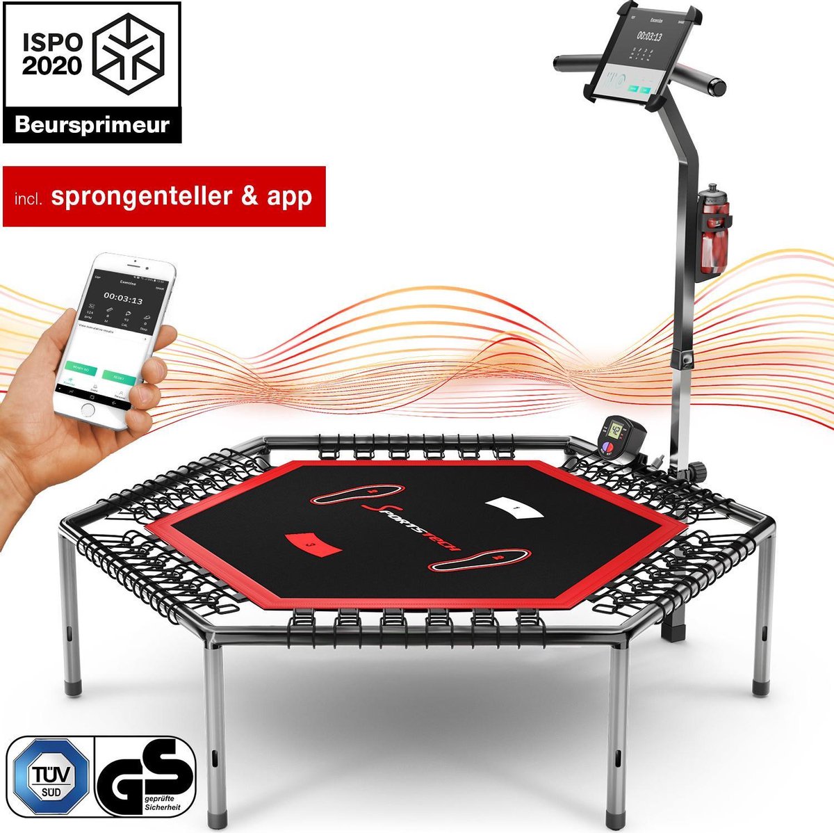 Sportstech Germany - HTX100 Smart Fitness-trampoline met app