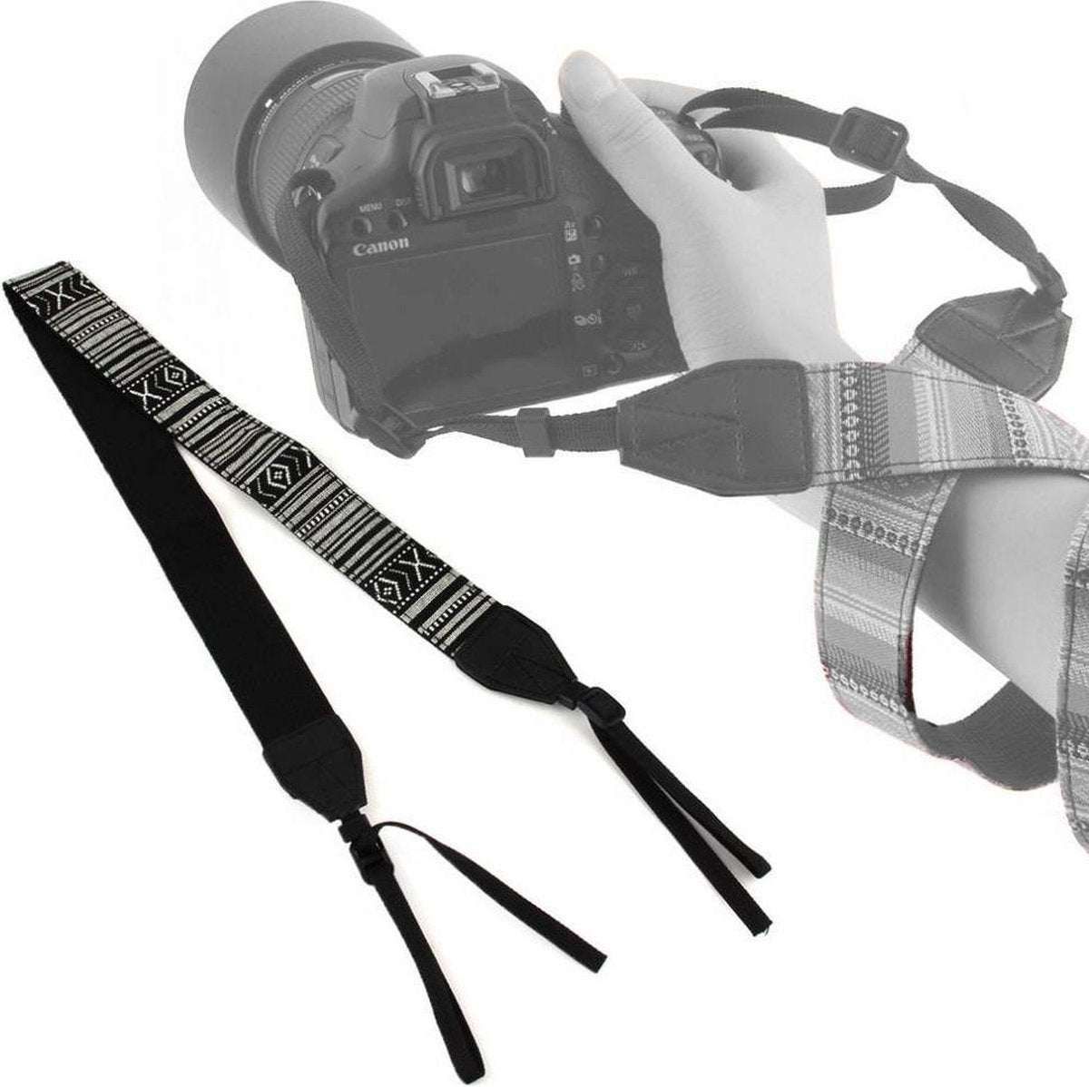 Draagriemcamera - zwart-wit