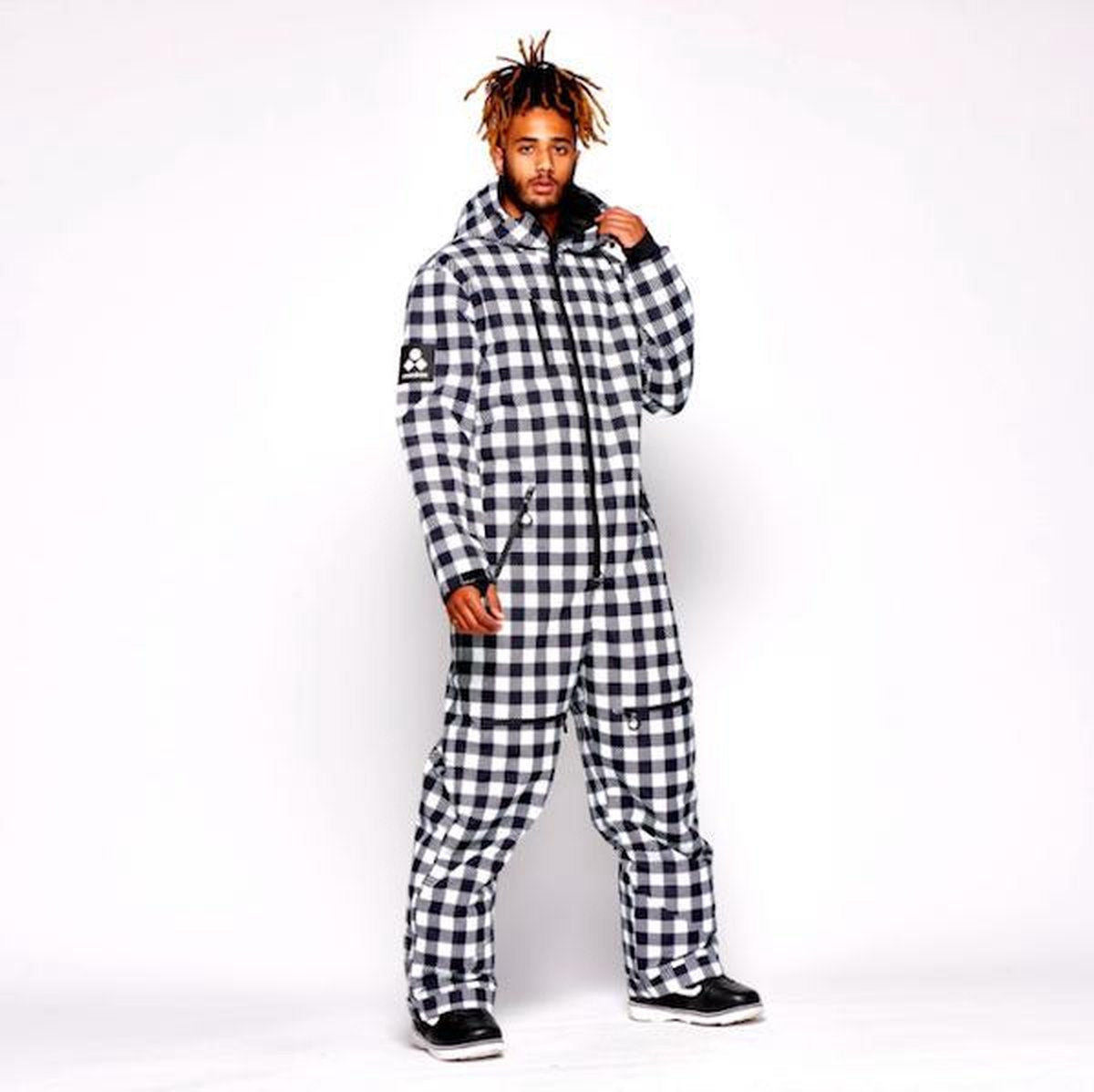 Oneskee original Pro suit Black Plaid- XL - Skipak mannen- waterkolom 10