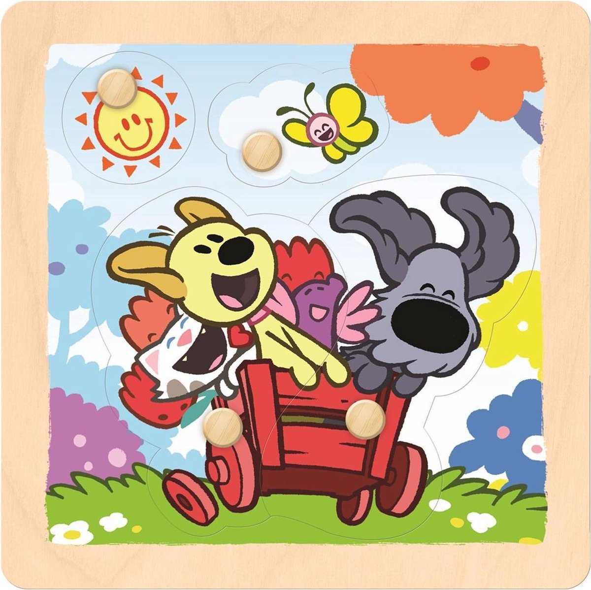 Woezel & Pip Kinderpuzzel 4 Stukjes