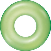 Opblaasbare neon groene zwemband 76 cm voor volwassenen - Zwembenodigdheden - Zwemringen - Veilig zwemmen - Groene zwembanden voor kinderen en volwassenen