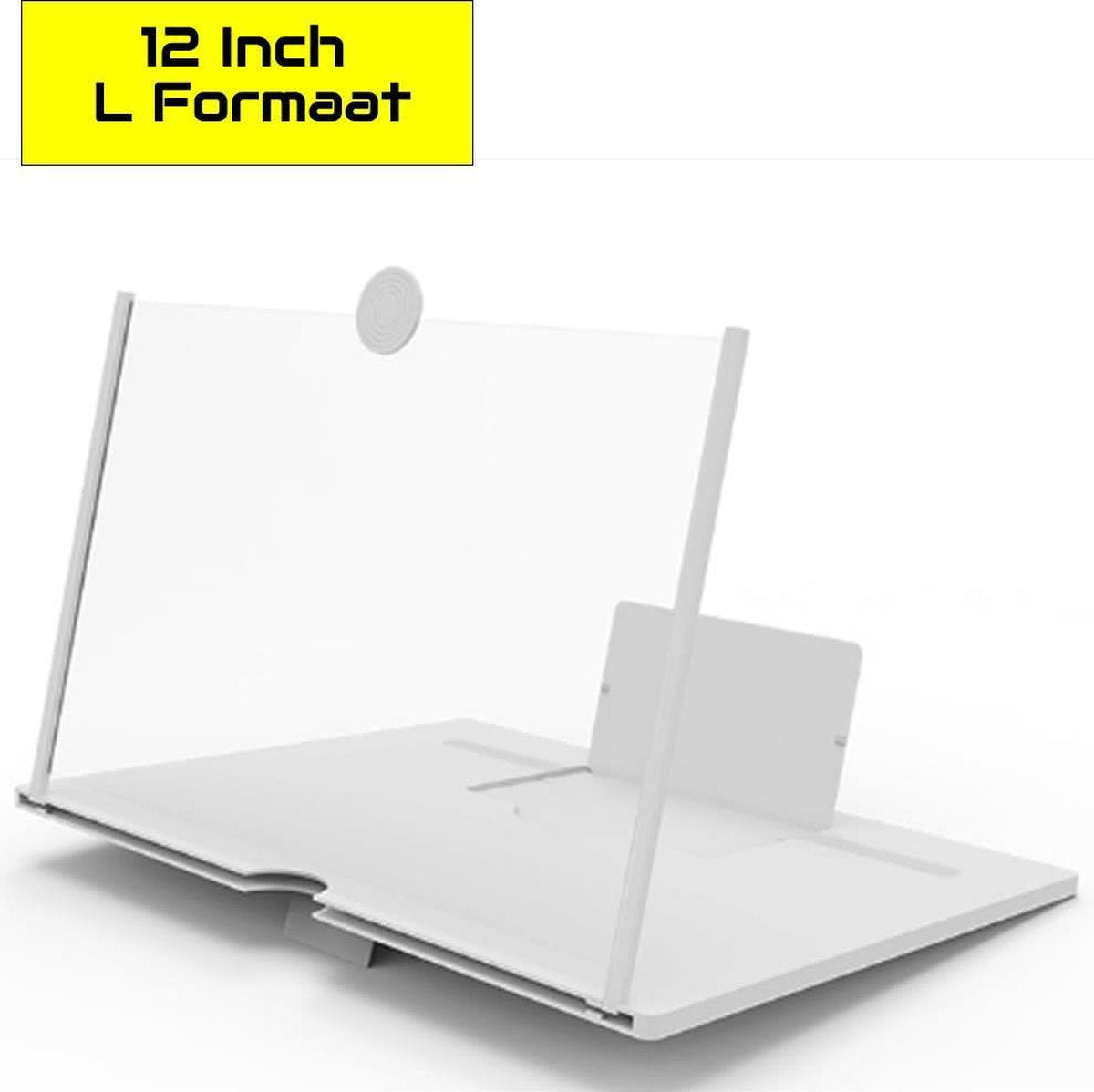 Telefoon Vergrootglas 3D 12" - Wit - Telefoon Vergrootscherm - Telefoon Vergroter - Pojectiescherm Telefoon -Smartphone Vergrootscherm - Smartphone Vergrootglas - Smartphone Magnifier - Personal Cinema