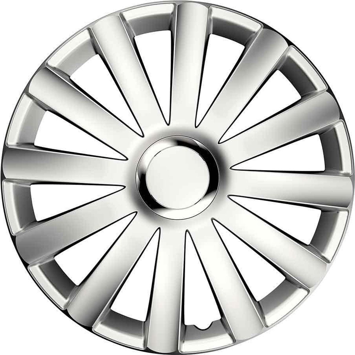 Carpoint Wieldoppen Spyder Pro 16 Inch Abs Wit Set Van 4