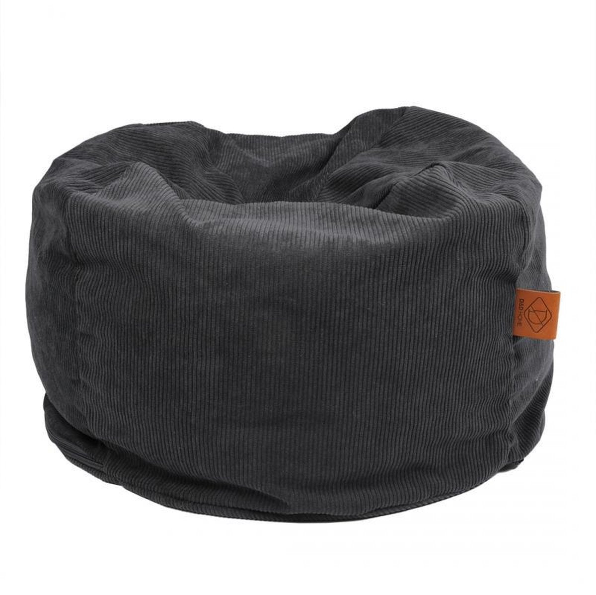 D&D Chill poef zack Donkergrijs 50x50x45cm