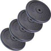 ScSPORTS® Halterschijven set - 120 kg - 4 x 30 kg - Gietijzer - 30 mm - Gewichten