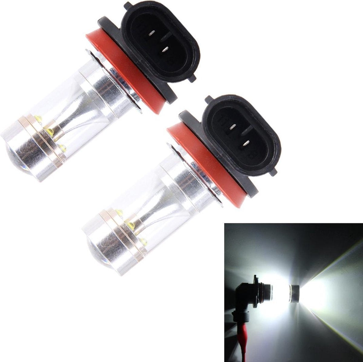 2 STKS H8 / H11 30W 350 LM 5000K Wit licht CREE 6 LED mistlamp
