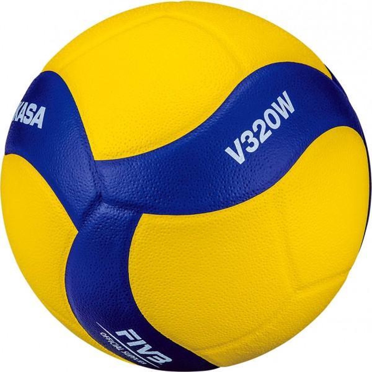 Mikasa V320W Volleybal - geel/blauw - maat 5