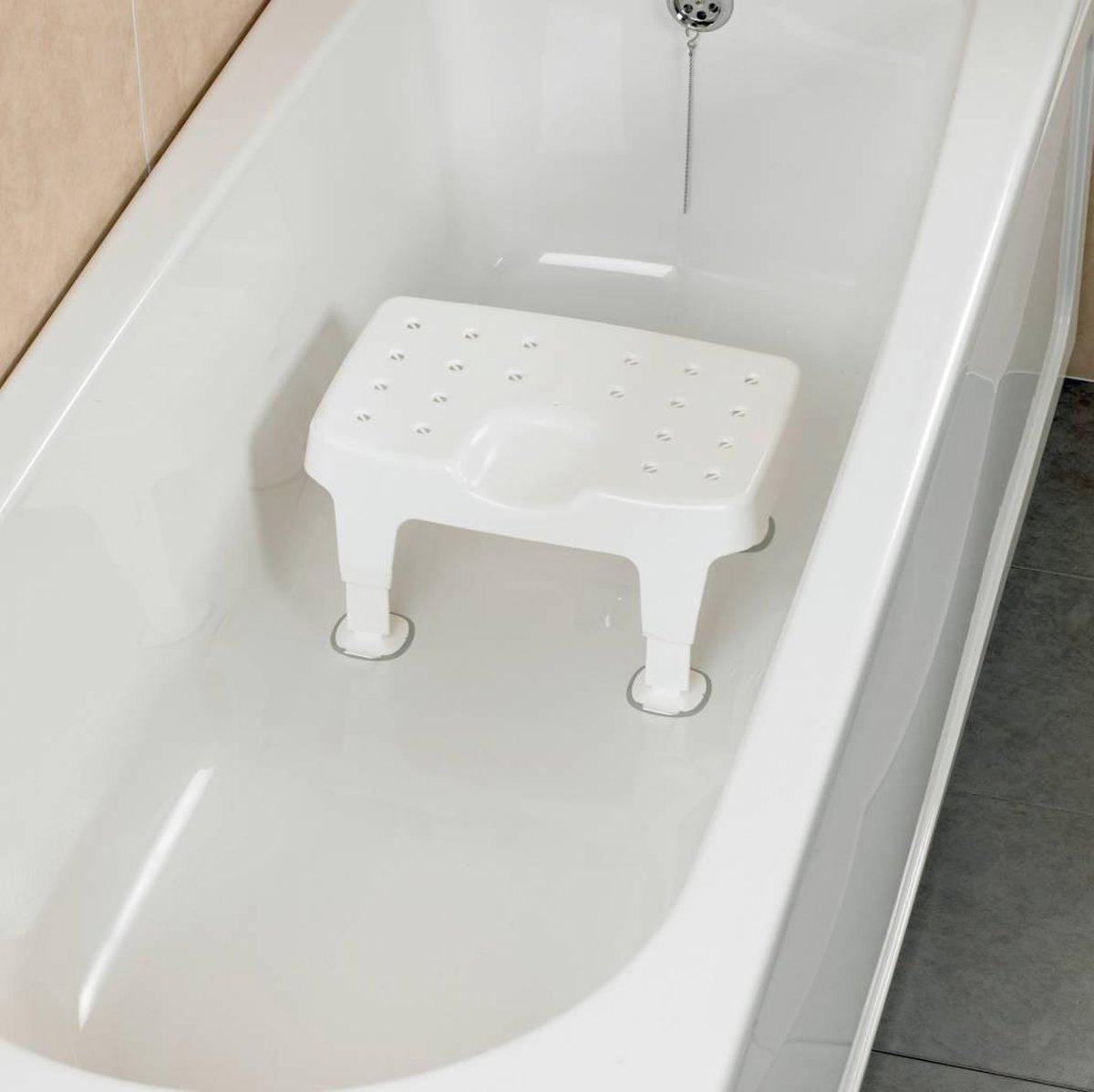 Badzit met uitsparing Savanah® aanpasbare hoogte 15 tot 20 cm