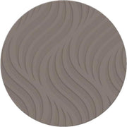 Ronde placemat taupe met wave patroon 37 cm - Placemats/onderleggers - Tafeldecoratie