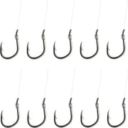Dam Spezi Feeder - Onderlijn - Haakmaat 12 - 0.16mm - 1.8kg - 4lbs - 90cm - 10 Stuks - Zilver
