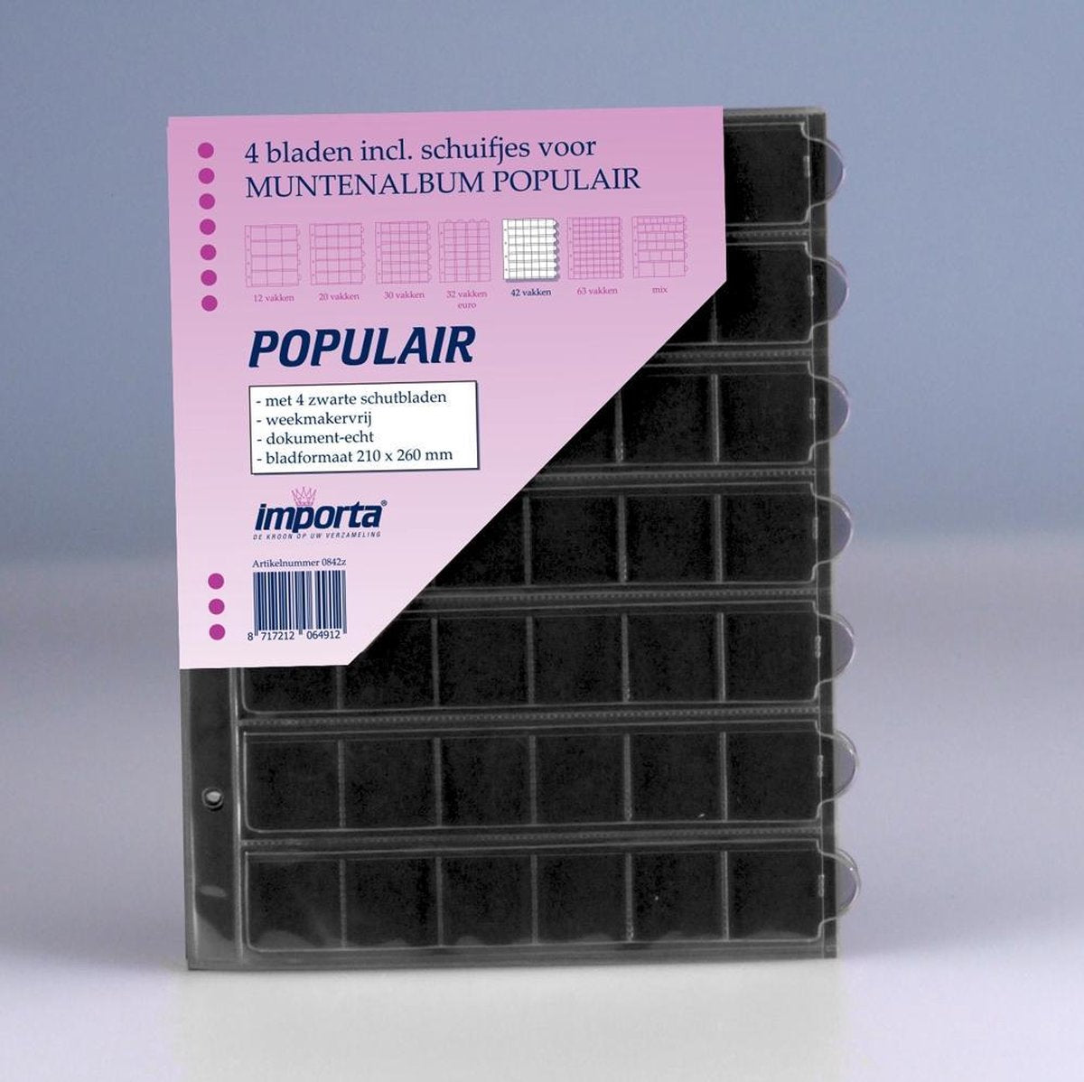 Importa POPULAIR muntbladen incl. schuifjes