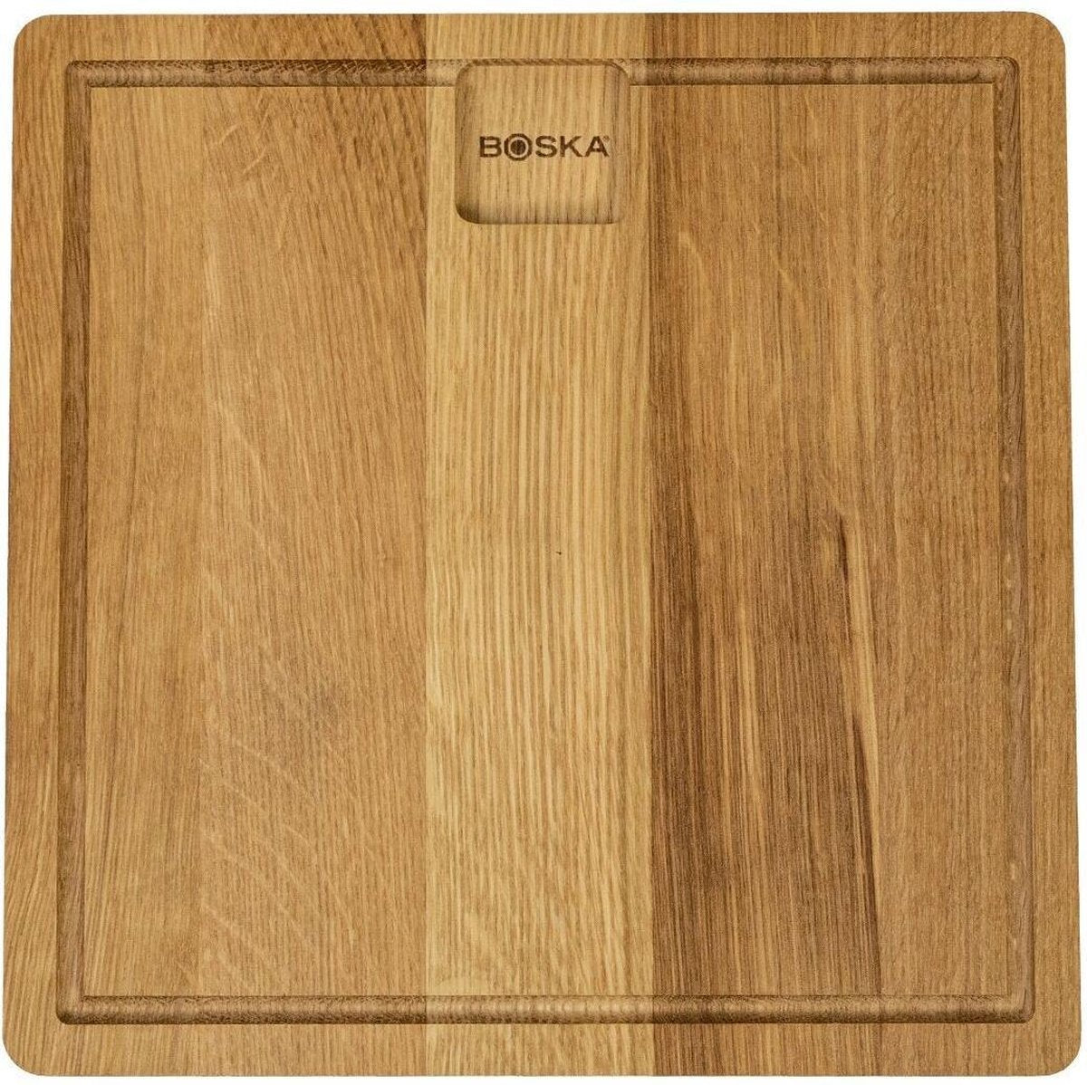 Boska Dining Board Friends S - Europees eikenhout - Voor elke maaltijd - Handige opvanggeul - 23 cm