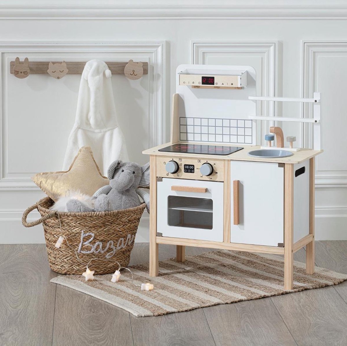 Made4Home® - Speelgoed houten keuken | Imitatie spel | Speelgoedkeuken| Kinderkeuken | Uitgerust met een oven