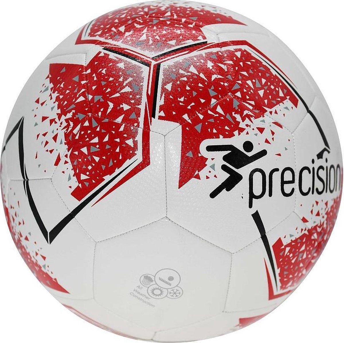 Precision Trainingsbal Fusion 350-390 Gr Pu Wit/rood Maat 4