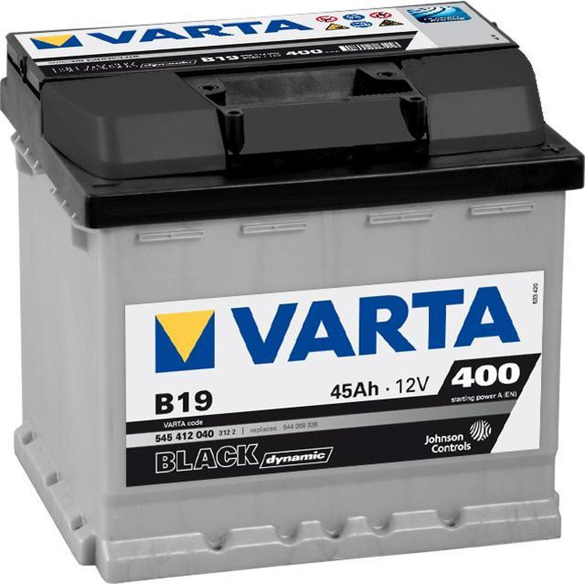 Varta BLACK Dynamic 545412040 3122 B19 12Volt 45 Ah 400A/EN Start Accu 4016987119365