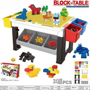 Speeltafel met bouwblokken en opbergvakjes 300pcs