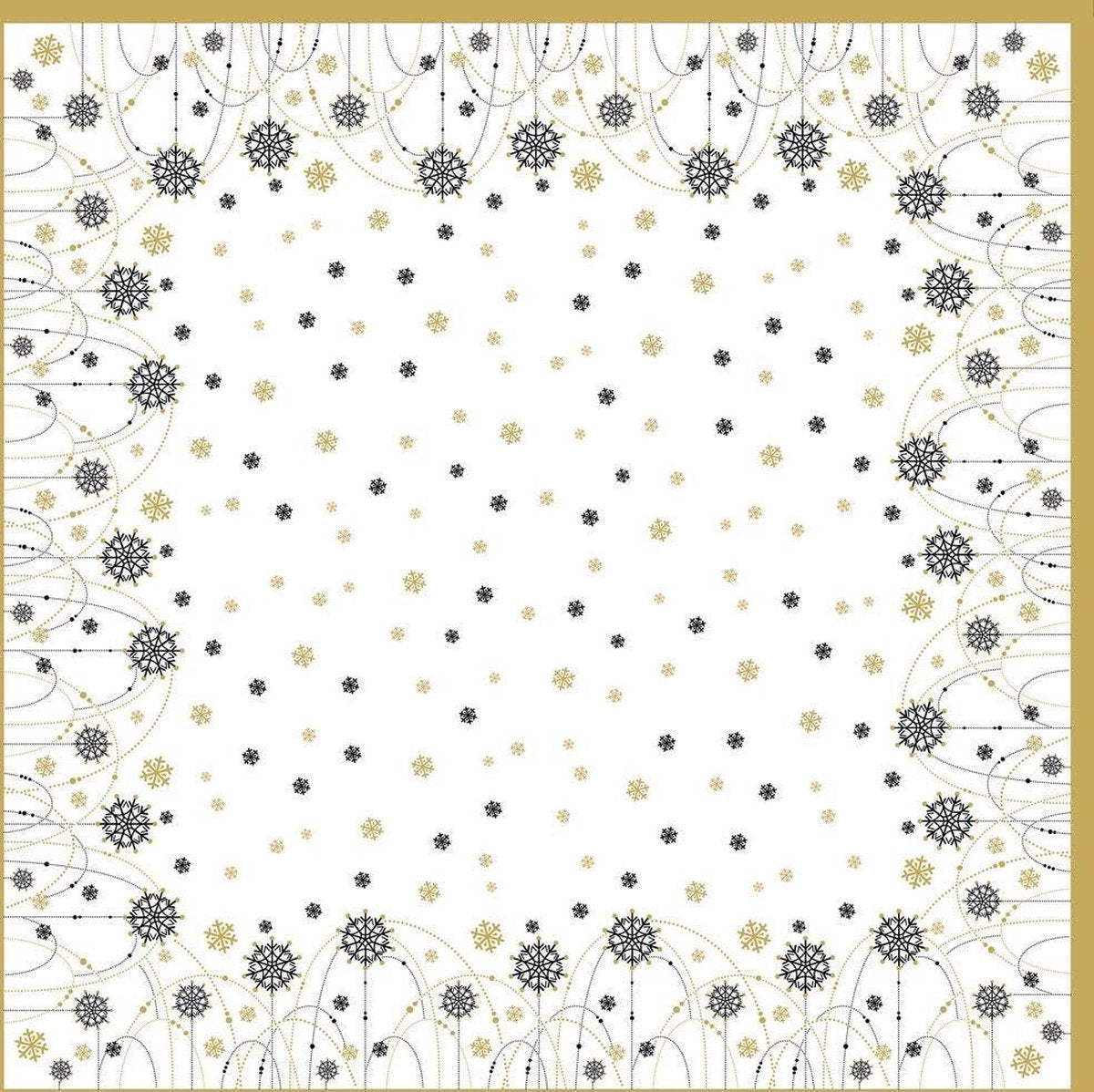Duni Napperon Snow 84 Cm Papier Wit