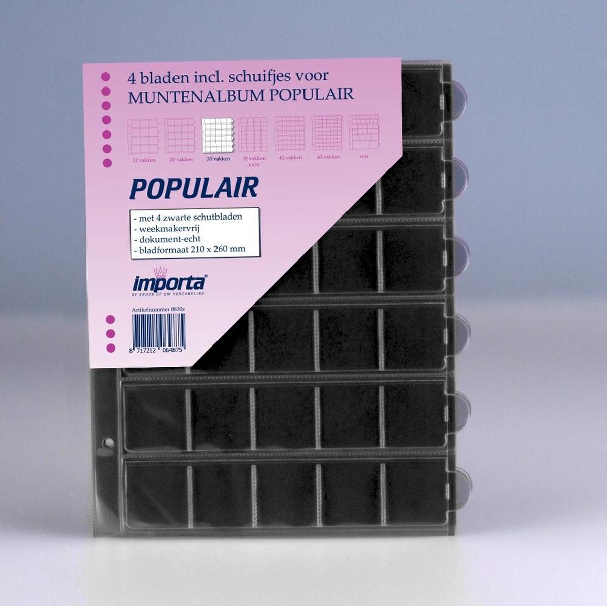 Importa POPULAIR muntbladen incl. schuifjes