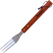 Vaggan Barbecuevork Met Houten Handvat Zilver/bruin 39 Cm
