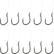 Dam Spezi Feeder - Onderlijn - Haakmaat 10 - 0.18mm - 2kg - 4.5lbs - 90cm - 10 Stuks - Zilver